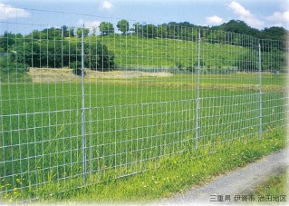 獣害防護金網『ジンク・ウェルドメッシュ』