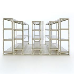 【最短1週間以内に出荷】基礎工事不要で導入できる簡易移動棚