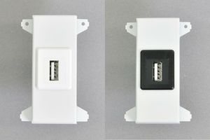 絶縁取付枠用コンセントモジュールUSB2.0 1スナップイン端子 ネット