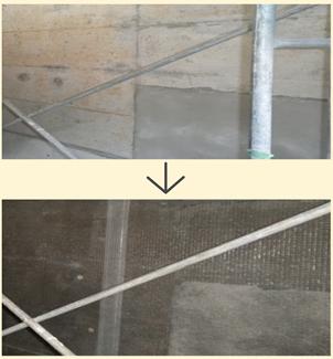 コーティング工法　スケルトン防災コーティング