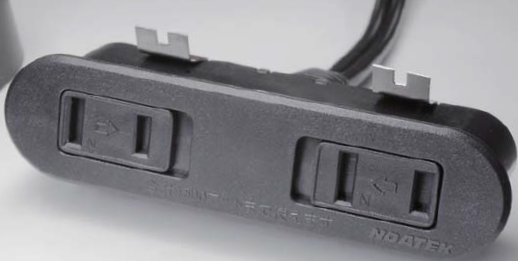 2ケ口スライドコンセント『NC-1555』