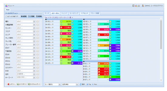 データセンター向け環境管理ツール『ESM-ECOMO』