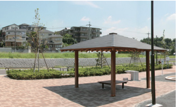 保水性舗装用ブロック『シェルターブロック(R)』