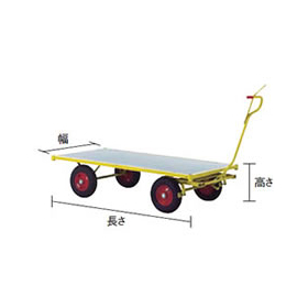 Large steel trailer dolly with holes for towing M2764T-144004R