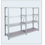 Medium-duty rack (bolt type) for warehouse shelves.