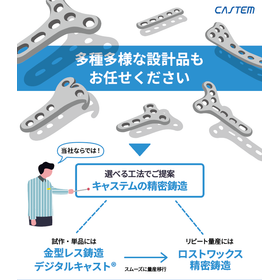 ロットに応じ選べる工法でご提案!キャステムの精密鋳造