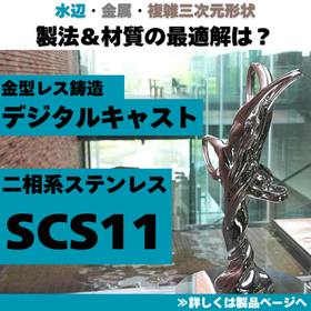 【事例】金型レス鋳造デジタルキャスト×さびにくい「SCS11」