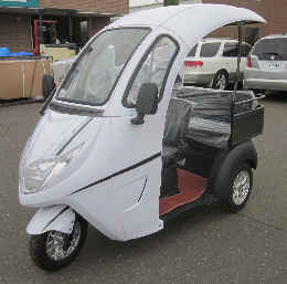 多目的3人乗り電気トライク 「伊達な奴」