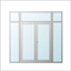 Heat-resistant glass included specific fire prevention equipment Eliphite (stainless type)