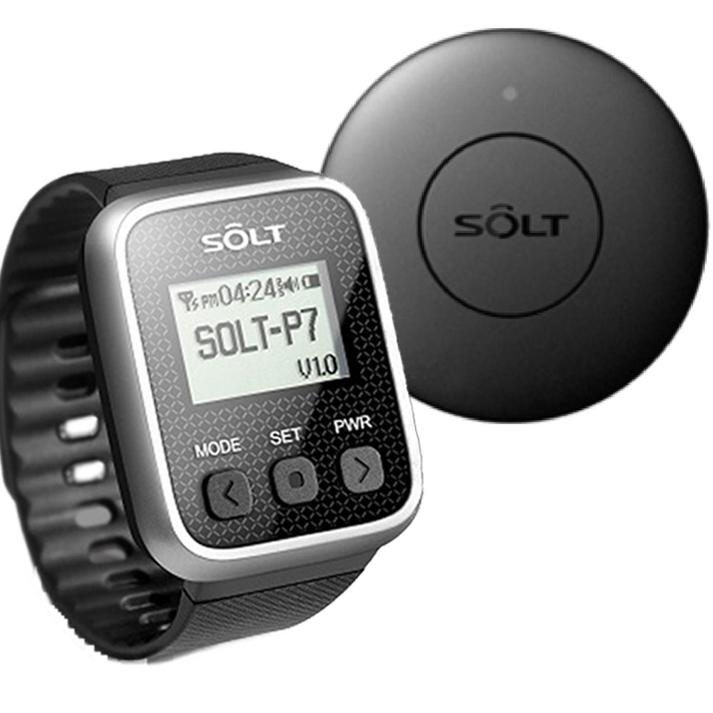 呼び出しベル 工場用（製造業）SOLT 腕時計受信機＋丸型送信機