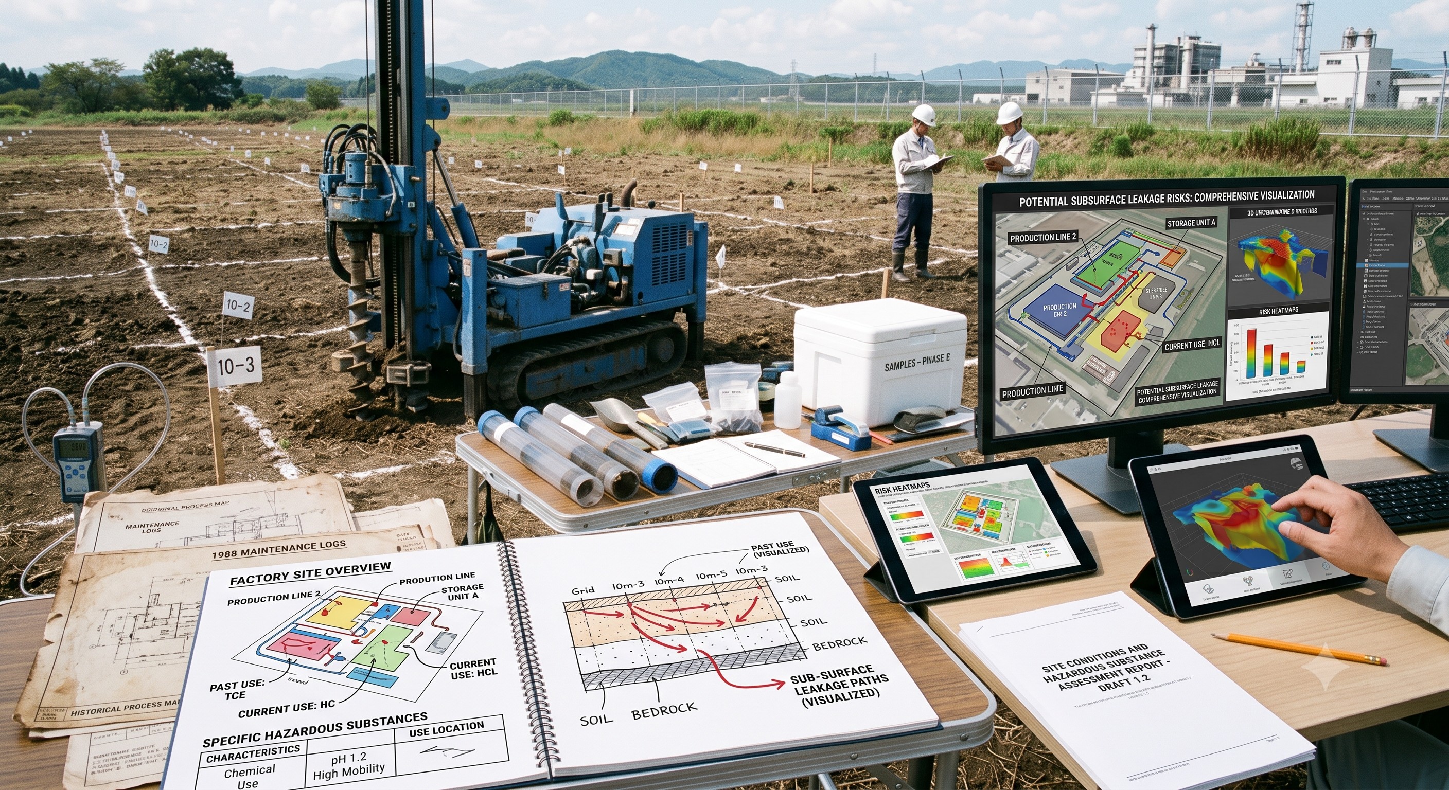 指定調査機関|操業中工場敷地の売却を見据えた早期自主土壌汚染調査