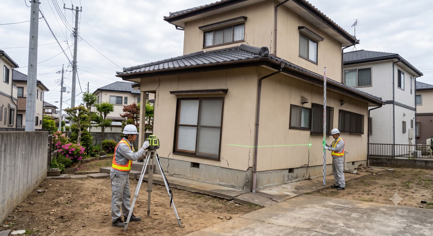 【住宅建築向け】沈下修正工事 基礎補強工事システム がんこおやじ