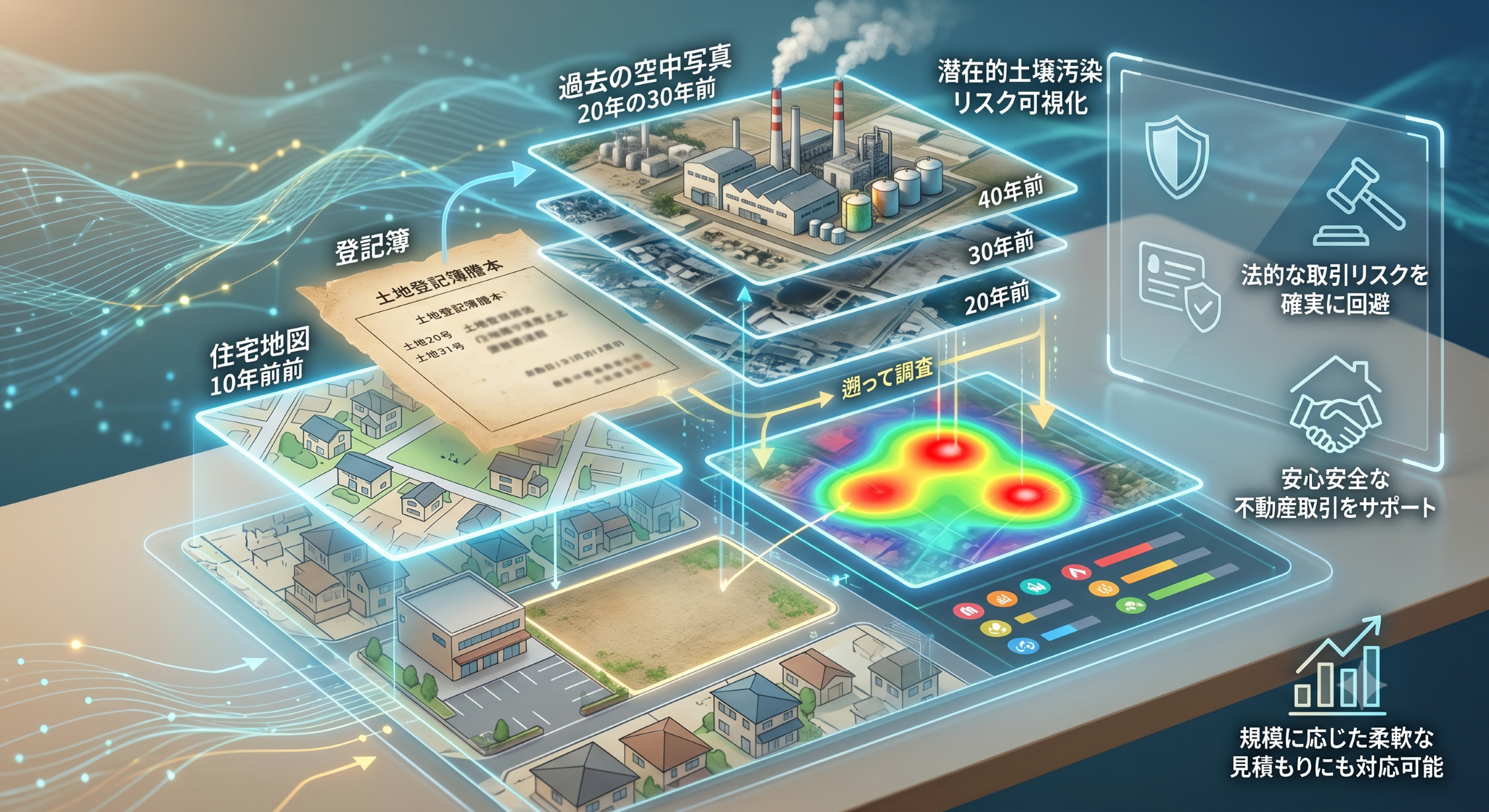 指定調査機関｜組織再編の瑕疵を防ぐ工場跡地用途変更の地歴調査