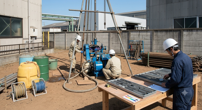 地盤調査｜盛土造成地の建売住宅で切盛境界を精密解析！