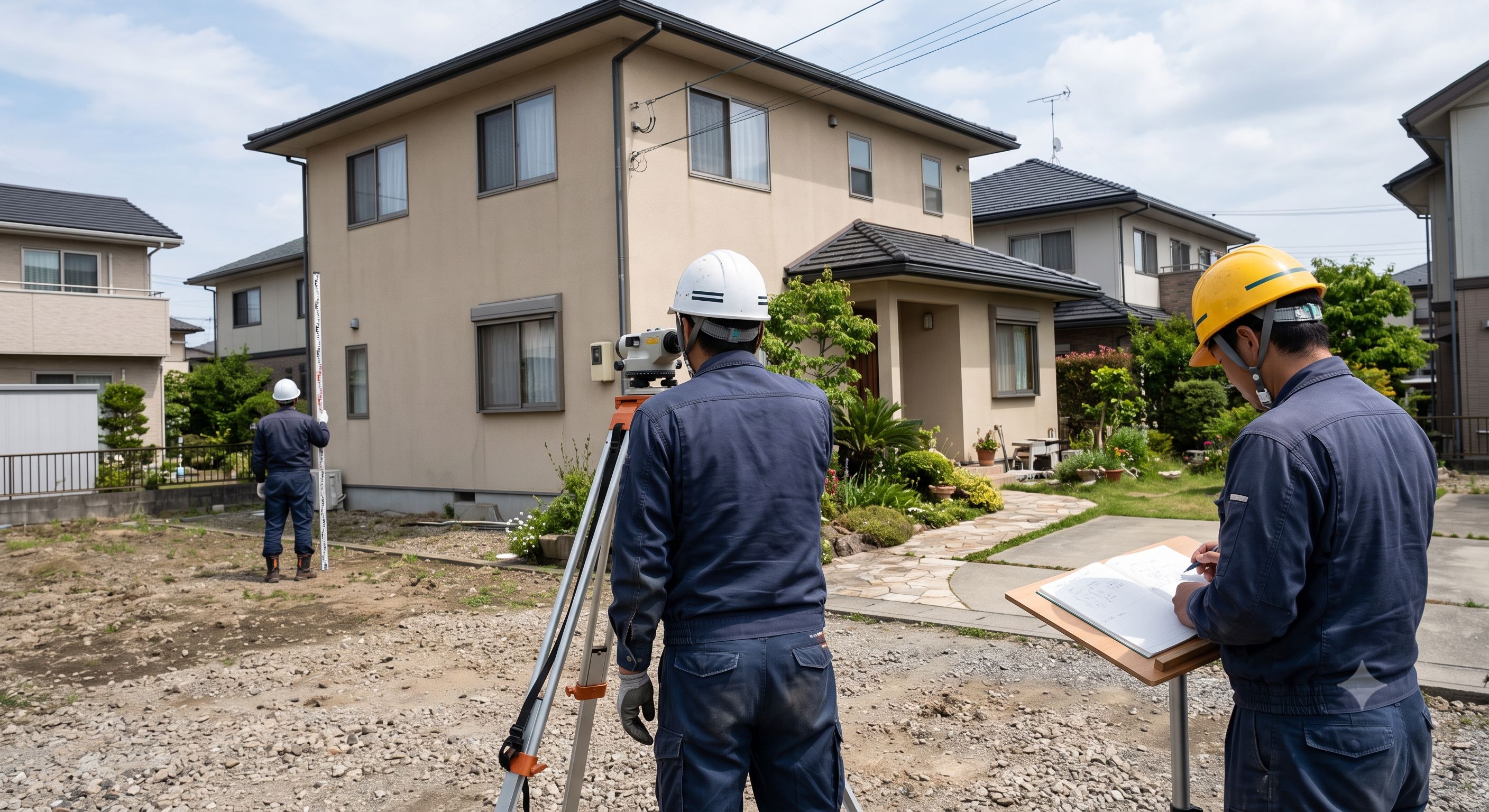 沈下修正工事|床傾斜解析と住まいの水平矯正でめまい原因を根治する