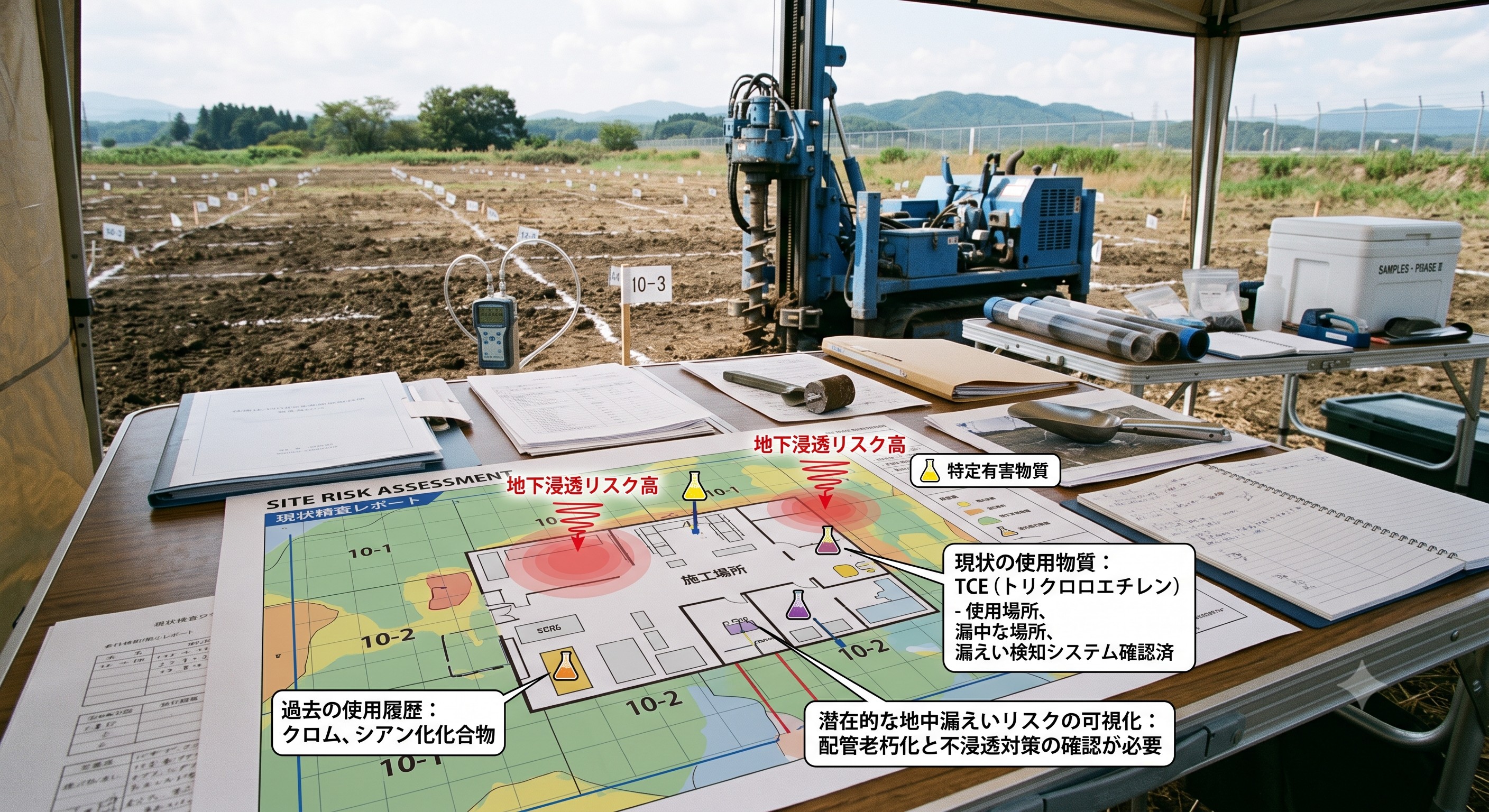 【金属加工向け】事業承継・MBO時の潜在環境債務特定土壌調査