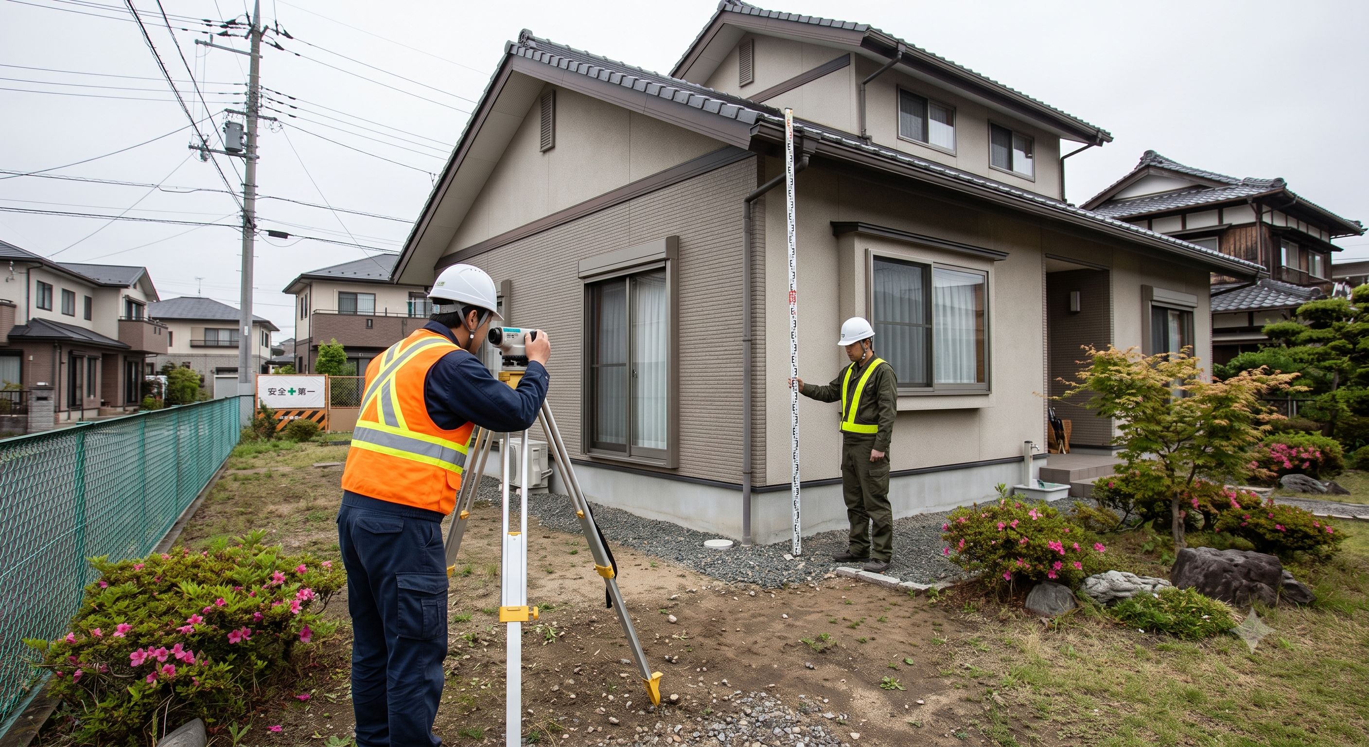 沈下修正工事｜生活ラインを止めず布基礎の沈下とクラックを補修！