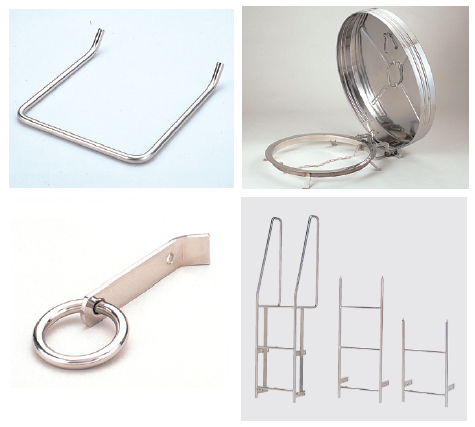 ステンレス建築関連器材『タラップ・屋根マンホール・点字鋲