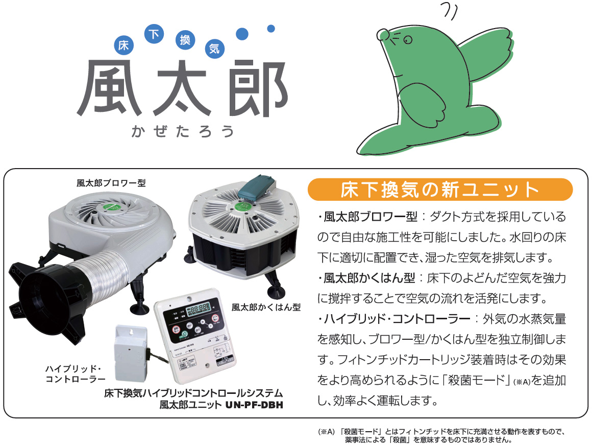 【工務店様向け】床下換気「風太郎」で差別化を