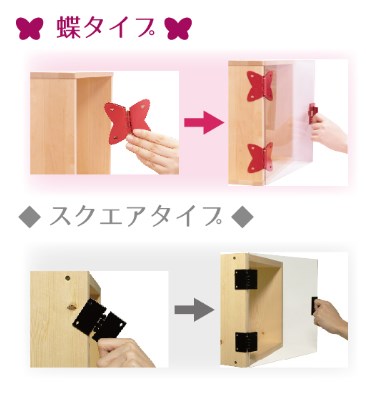 『はさんで蝶番』