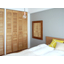Storage door designed for space: "Wooden Pine Louvered Folding Door"