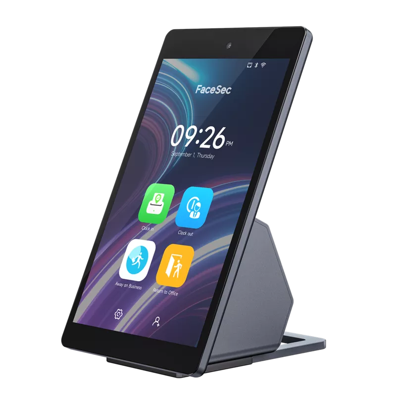 FaceSec】顔認証タイムレコーダー（8インチ卓上型） FaceSec Japan