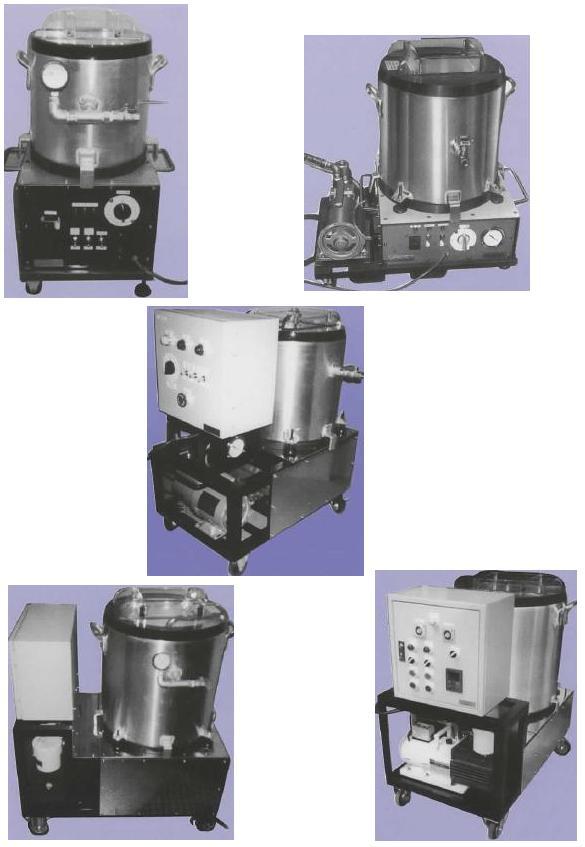 缶回転型真空脱泡混合機　真空脱泡ミキスタ