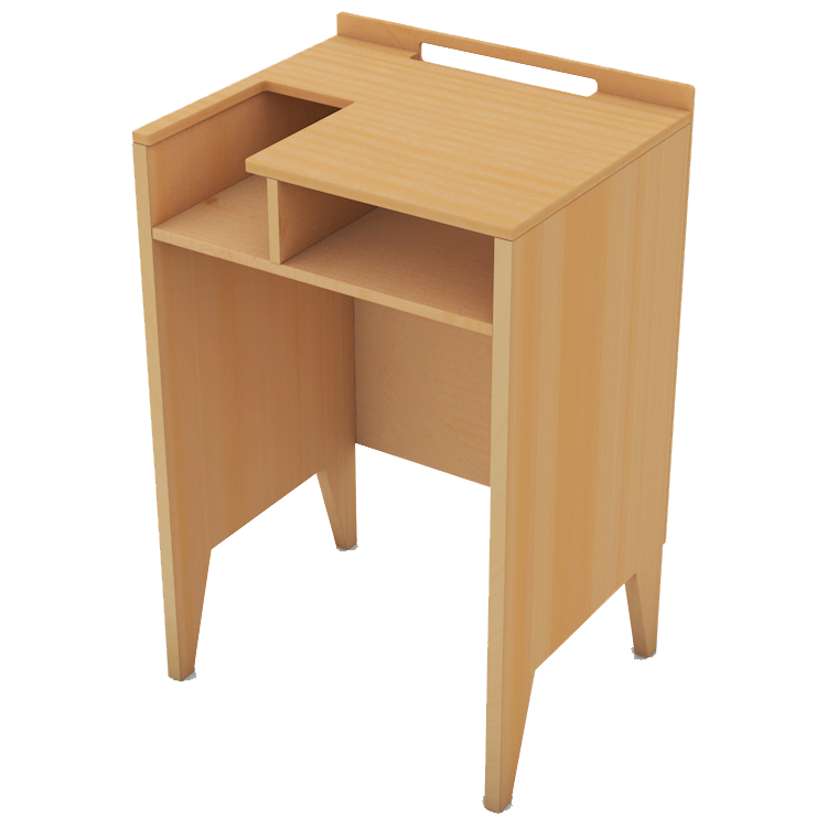 【受注生産】組立不要の完全木製キオスクデスク　KDW/KDW-B