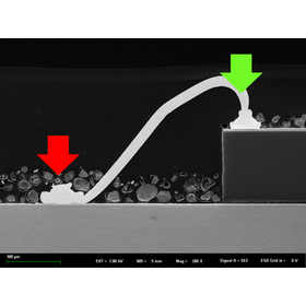 ワイヤボンディングの形状観察