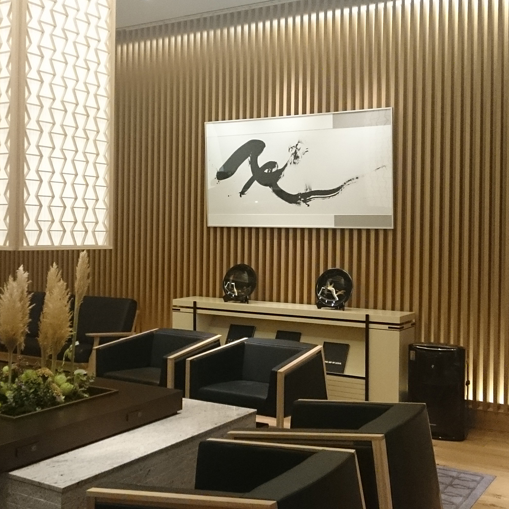 空間に合わせて一から書道・墨アート作品を制作いたします