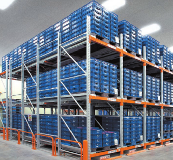 水平式パレット流動棚『ニューマ・スルーII』