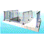 Aluminum handrail protective fence for wastewater treatment plant handrail "Defense Rail"