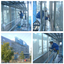 This is a case study of photocatalytic coating on office building glass (anti-soiling measures).
