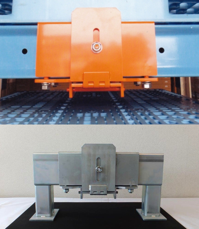 パレット落下防止金具『パレット・ホルダー5S-1A・1B型』