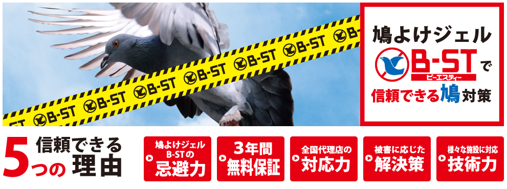 B-ST（鳥よけジェル）で工場に寄りつくハトを退治した導入事例
