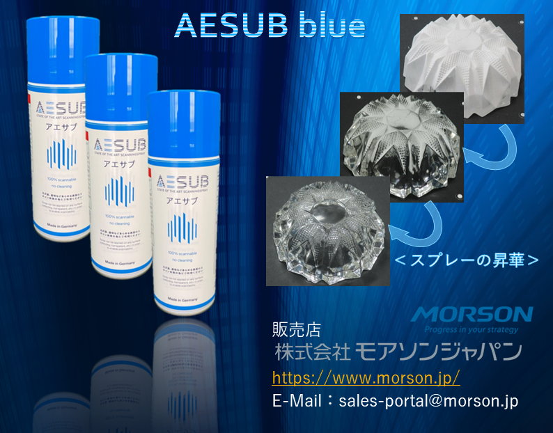 昇華型反射防止スプレー『AESUB blue』（アエサブ）