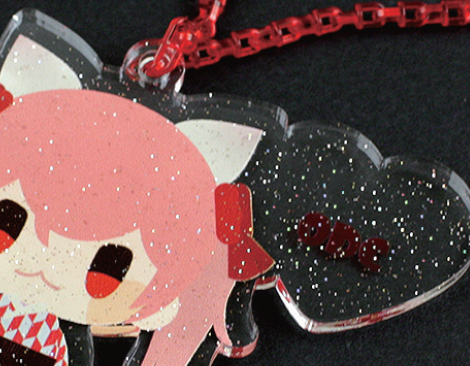 【オリジナルグッズ製作】虹ラメ アクリルキーホルダー