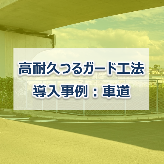 【防草シート施工事例】高耐久つるガード工法　車道