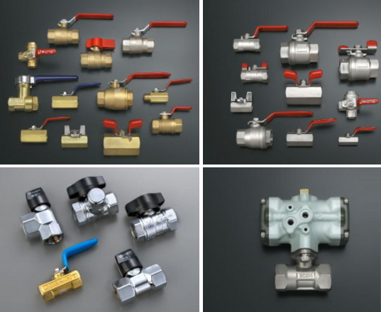 配管部品「ボールバルブ」【黄銅製やステンレス製、LPガス用など】