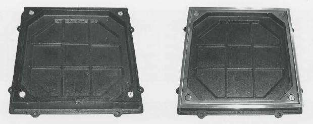 マンホールふた　カラー舗装用化粧マンホールふた