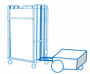 倉庫で使うAGV（無人搬送車）