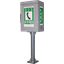【NETIS登録】非常電話機キャビネット/非常電話収納箱-自立型