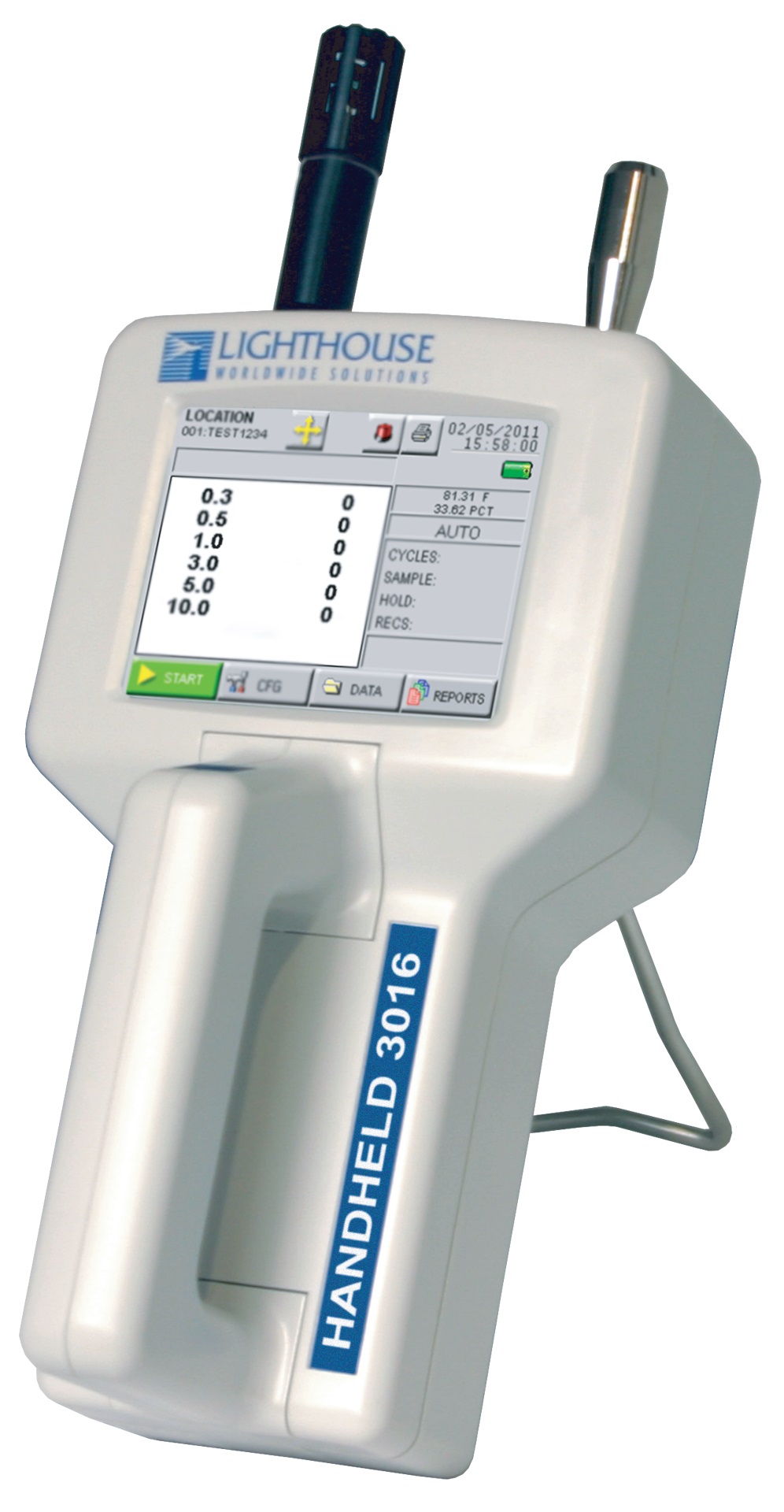 空気中パーティクルカウンター(ハンドヘルド)