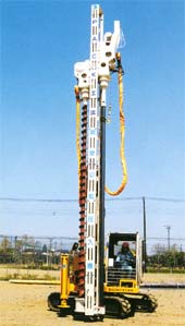 鋼管杭圧入施工　PACK-SP工法