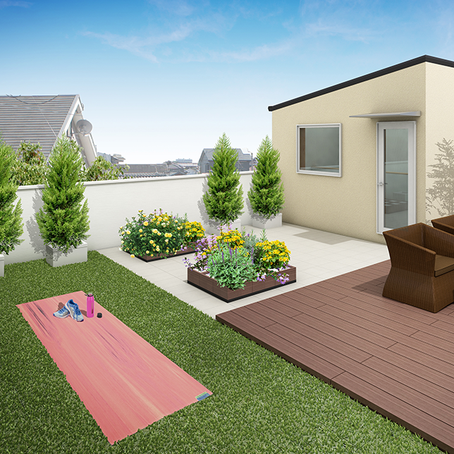 【OSORAリビング】屋上女子