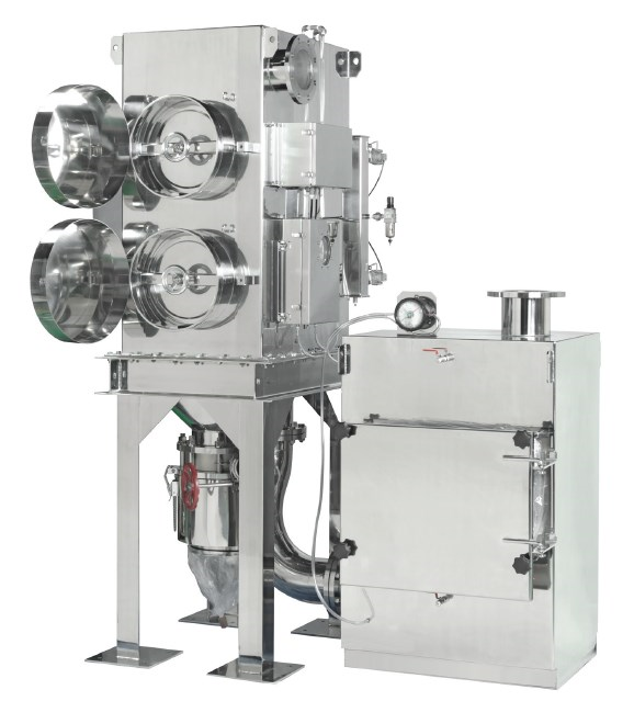 【手に触れずにフィルター交換】 高薬理活性粉体用集塵機 TFP-S