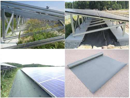 太陽光発電施設専用防草シート『アンダーシールド1240』