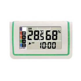 Digital thermometer and hygrometer with heatstroke alarm display function / Model number MG14T-986M