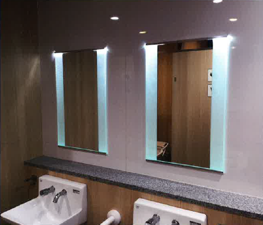 ガラス導光板ミラー