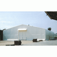 膜構造物　固定式テント倉庫